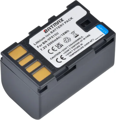 Miniatura 3 de Batmax 2 baterías BN-VF815 de 2500 mAh + cargador USB LED rápido con puerto tipo C para JVC BN-VF815 BN-VF815U y JVC Everio GZ-MG130 148 150 155 175