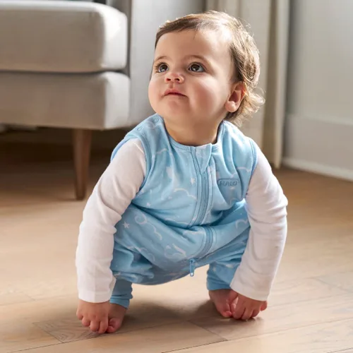 Miniatura 5 de HALO Saco de dormir para niños, 100% algodón, manta con mangas, TOG 0.5, dragones, 2T