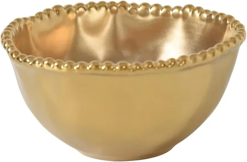 Pampa Bay Tazón pequeño de porcelana (dorado)