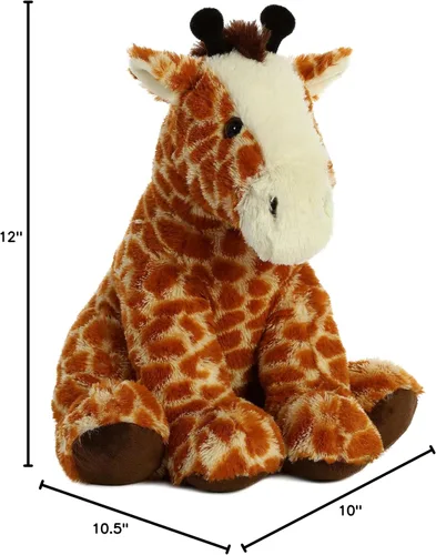 Miniatura 5 de Aurora Peluche de jirafa de peluche - Comodidad acogedora - Acurruces sin fin - Marrón 14 pulgadas
