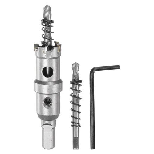 Miniatura 30 de HARFINGTON Cortador de carburo de sierra de agujero de metal de 0.472 in / 0.47 pulgadas de diámetro para acero inoxidable, metal, aleación