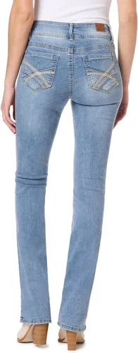 Miniatura 2 de WallFlower Women's Luscious Curvy Bootcut Mid-Rise Insta Stretch Juniors Jeans (Standard and Plus)