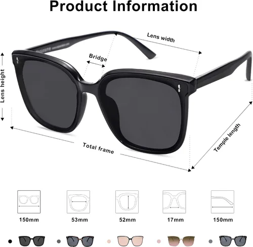 Miniatura 5 de SOJOS Gafas de sol para mujeres y hombres SJ2157