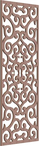 Miniatura 26 de Eveline - Paneles decorativos de pared de madera con calado, 13 3/8 pulgadas de ancho x 34 3/8 pulgadas de alto x 3/8 de alto, roble rojo rojo