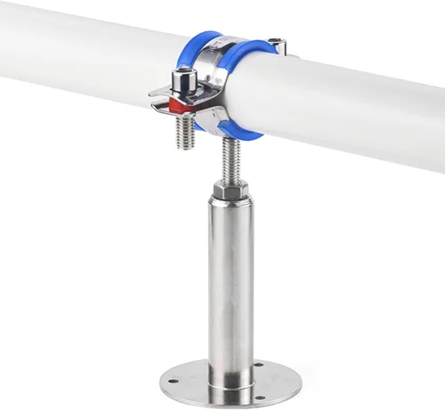 Miniatura 6 de Soporte de tubo de montaje en pared de acero inoxidable 304, abrazadera de tubo ajustable, soporte de correa de tubo de soporte fijo para tubos