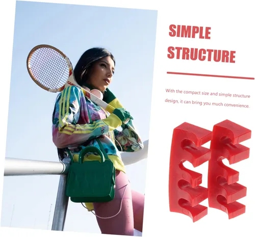 Miniatura 6 de 2 unids máquina tenis accesorios herramientas protector adaptadores de carga esparcidores esparcidores esparcidores rojo raqueta