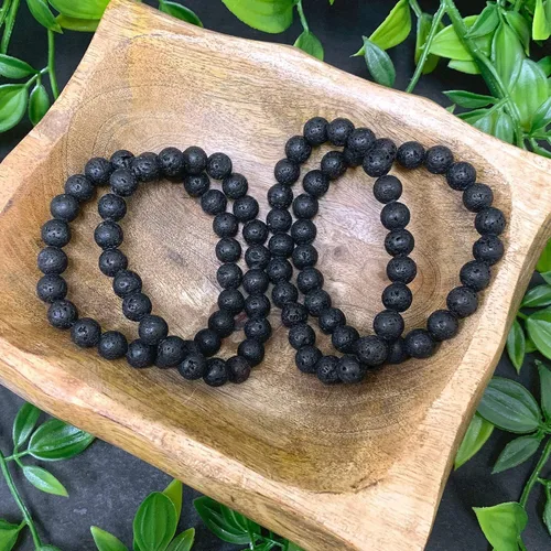 Miniatura 649 de Gem Avenue Handmade Round Bead Stretch Bracelet Unisex Natural Stone Beaded Jewelry for Men & Women, Elastic Wristband for Daily Wear