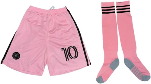 Miniatura 2 de KickOffKits - Uniforme de entrenamiento para niños de Miami Jersey #10 - Camiseta de equipo deportivo para jóvenes, jerseypantalones