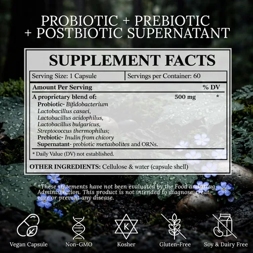 Miniatura 4 de Supernatant Synbiotic - Prebiótico probiótico posbiótico - Alivia las molestias digestivas, el desequilibrio intestinal y el sobrecrecimiento