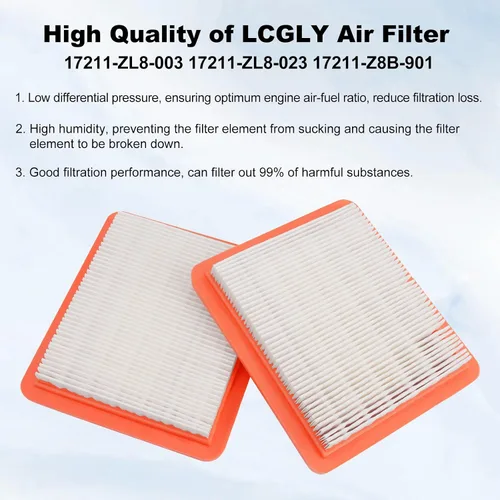 Miniatura 3 de 2 filtros de aire 17211-Z8B-901 compatibles con Honda HRX217 HRR216 HRC216 HRT216 HU800AWD HRB216 HRB217 HRS216 HRZ216 GCV160LAO GCV190LA GC190LA