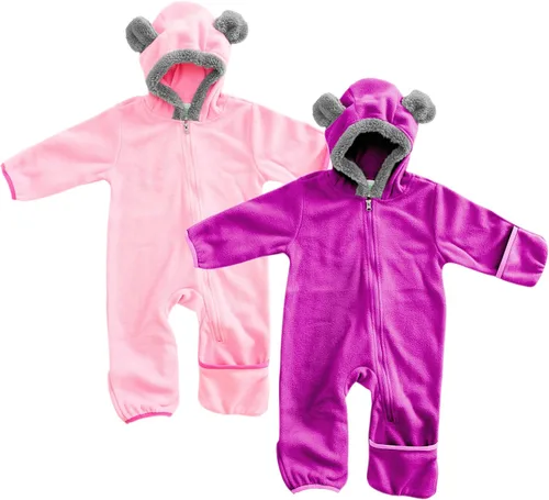 Miniatura 110 de Enterizo de vellón para bebé, rómper de una sola pieza con capucha para niños, ropa para exteriores, chaqueta infantil