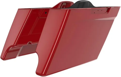 Miniatura 9 de Alforjas de motocicleta aptas para Harley Touring FLH 2014+ - Whisky ámbar, accesorios de perillas, bolsas rígidas estiradas