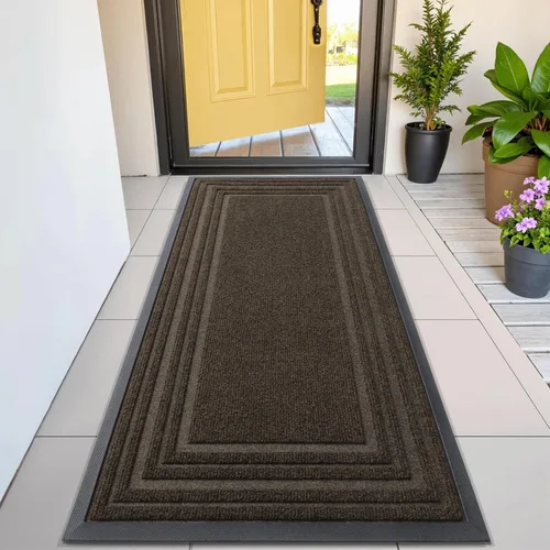 Miniatura 21 de Buganda Tapete para Puerta Delantera Entrada Interior y Exterior, Tapetes de Goma Natural Antideslizantes, Fácil de Limpiar, Perfil Bajo, Atrapa