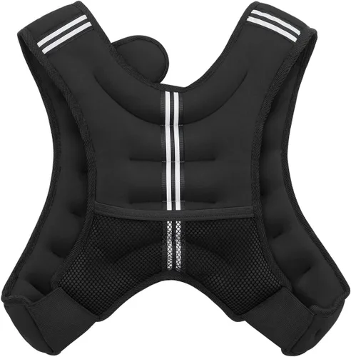 Miniatura 2 de VIVITORY Chaleco con peso, equipo de entrenamiento, chaleco de peso corporal de 11 libras/18 libras para hombres, mujeres, entrenamiento de fuerza