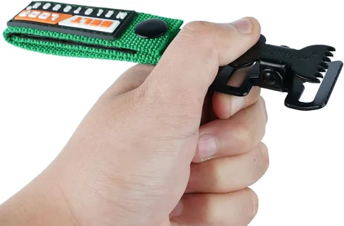 Miniatura 2 de MELOTOUGH Guante de trabajo Soporte Guante Correa Rápida Con Clip de cocodrilo.. Verde