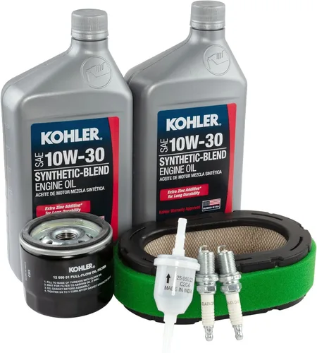 Kohler Kit de mantenimiento de la serie 7000 32-789-02-S 10W-30 Pre limpiador Filtro de combustible Filtro de aire Bujía