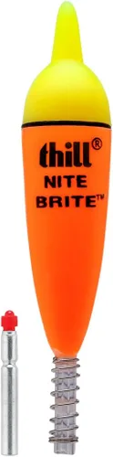 Miniatura 6 de Thill Nite Brite - Flotador iluminado súper brillante de larga duración, funciona como un flotador deslizante o fijo Rojo
