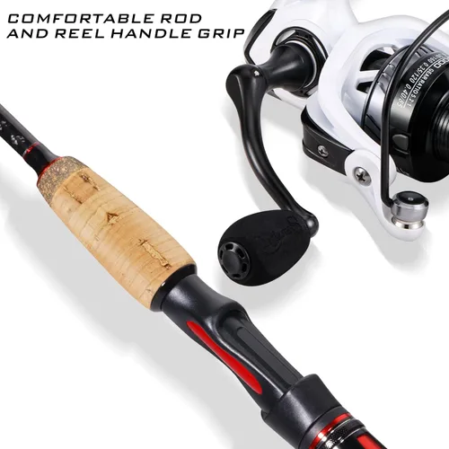 Miniatura 3 de Sougayilang Combo giratorio, caña de pescar mediana pesada y carrete giratorio de 2000, caña de pescar y carrete Commbo para aparejos de pesca