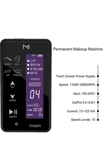 Miniatura 3 de INTELLI Digita - Máquina de maquillaje permanente, panel de pantalla táctil, multifunción, por Mellie Microblading - Panel de control LCD, cejas