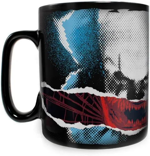 Miniatura 3 de Morphing Mugs IT Chapter 2 – Pennywise – Come Home – Taza sensible al calor – Película de terror de cerámica que cambia de color – Taza de café y té