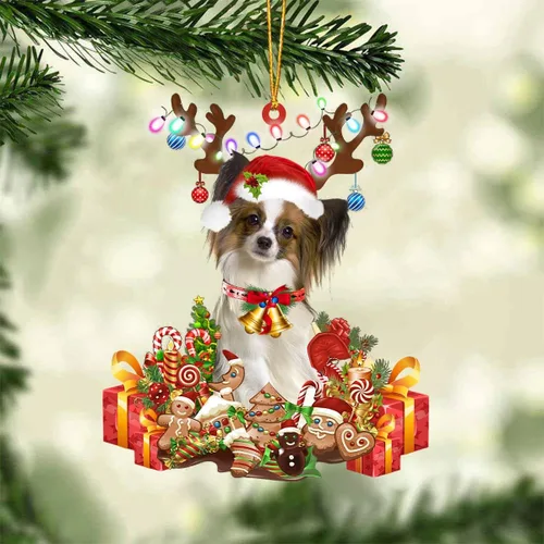 Miniatura 14 de Nazenti Adorno de Navidad personalizado de reno de Alaskan Malamute – Adorno de perro personalizado para amantes de las mascotas, acrílico plano