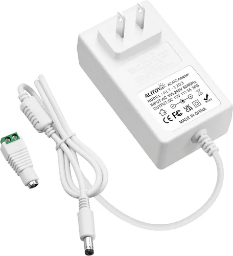Miniatura 9 de ALITOVE Fuente de alimentación 12V CC 3A 36W Adaptador AC universal 100-240V 50-60hz a adaptador de alimentación de 12 voltios 3Amp 2.5A 2A 5.5mm x