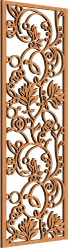 Miniatura 29 de 9 3/8"W x 24 3/8"H x 1/4"T Caspio Decorativos Paneles De Pared De Madera De Calado, Roble Rojo rojo (Red Oak)