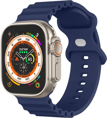 Miniatura 7 de Correas de silicona compatibles con Apple Watch Band Ultra de 1.929 in 1.811 in 1.772 in 1.732 in 1.614 in 1.496 in 1.575 in 1.654 in para mujeres