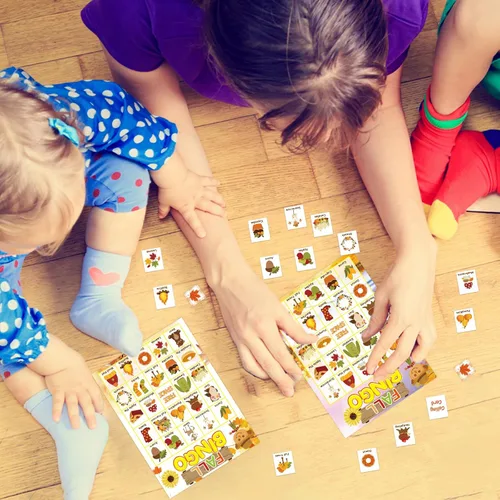 Miniatura 3 de Fancy Land Juego de bingo de otoño para niños 24 jugadores Happy Harvest Acción de Gracias Juego de suministro