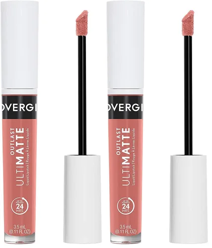 Miniatura 8 de COVERGIRL Outlast Ultimatte One Step 99350047205 - Color de labios líquido, Rose, Yay, Rose, 0.12 onzas líquidas, Yay, Rosé 115