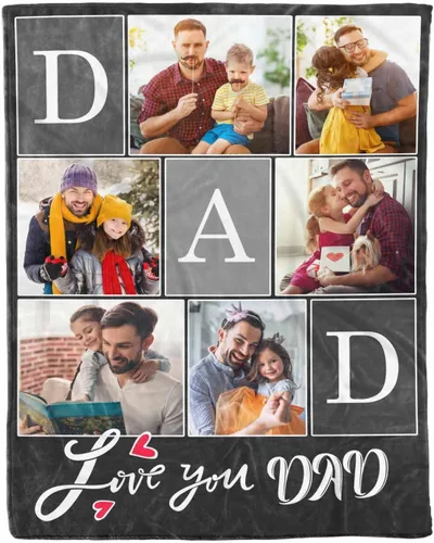 Miniatura 15 de D-Story Manta de hijo, divertidas mantas personalizadas con fotos, regalo para papá, manta de disfraz, regalo para hija, regalos personalizados