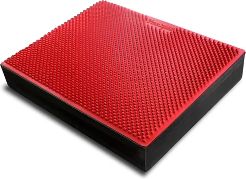 Yes4All Almohadilla de equilibrio, almohadilla de equilibrio de espuma TPE antideslizante con tamaños mejorados, L, XL, XXL, alfombrilla de L.Rojo -