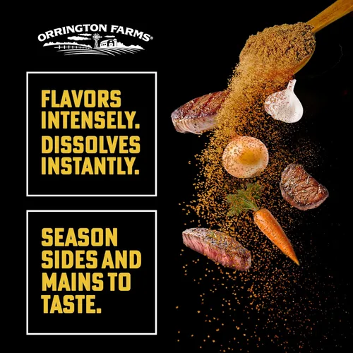 Miniatura 7 de Orrington Farms Base de caldo con sabor a carne, caldo granulado con sabor a carne, uso versátil, sazone al gusto, fácil de almacenar, frasco de 12