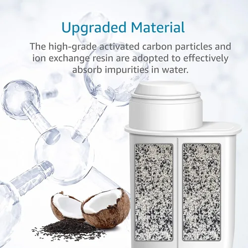 Miniatura 5 de AQUA CREST Filtro de café, repuesto para filtro de agua Brita Intenza+ Gaggia, Philips, Saeco, CA6702/00, filtro de agua Intenza+, certificado TÜV