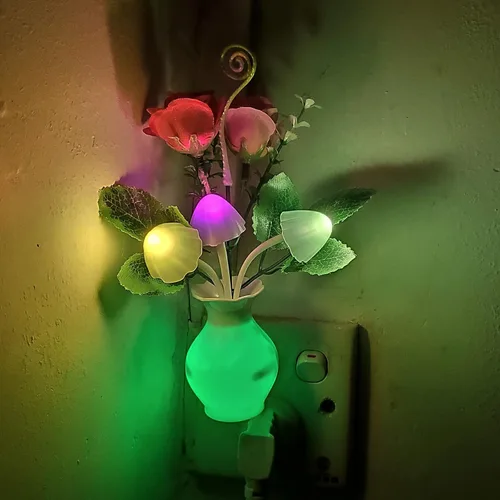 Miniatura 14 de AUSAYE - Luz nocturna LED que cambia de color, paquete de 1 lámpara enchufable del crepúsculo al amanecer, lámpara de decoración para el hogar, luz