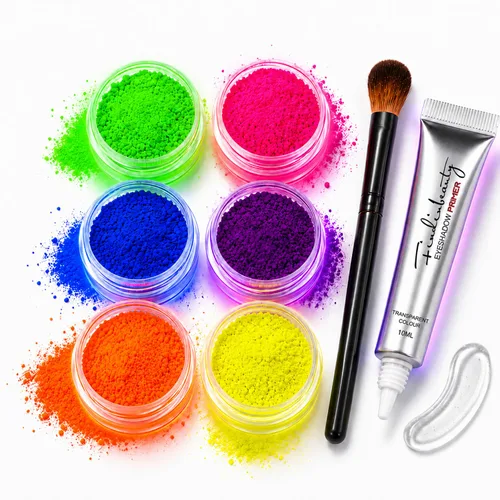 Miniatura 10 de 12 colores de gel con purpurina que brilla en la oscuridad, reactiva a la luz negra UV, para rostro y cuerpo, no necesita pegamento, grado cosmético