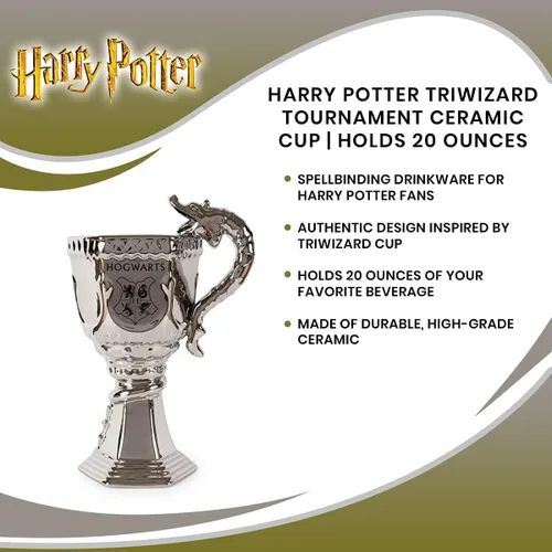 Miniatura 7 de Harry Potter Taza de cerámica Triwizard Tournament Taza de café grande, esenciales para la cocina del hogar, vasos novedosos Regalos oficiales