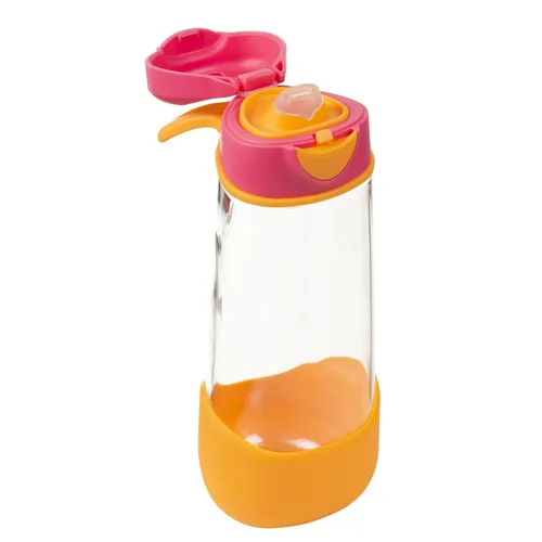 Miniatura 27 de b.box Botella de agua deportiva de 15 onzas para niños, para la escuela, deportes, guardería, diseño sin popote para una fácil limpieza, a prueba