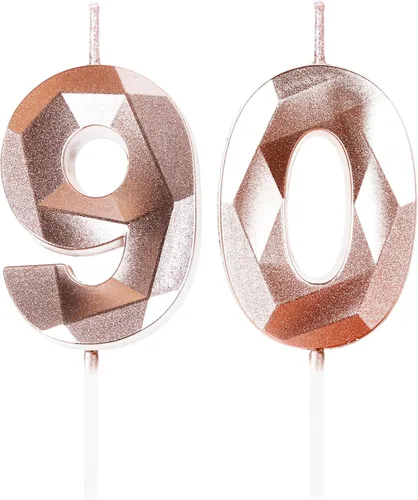 Miniatura 159 de Velas de cumpleaños número 15, velas número 15, velas de feliz cumpleaños de oro rosa para pastel, decoraciones de cobertura de pastel de diseño 3D