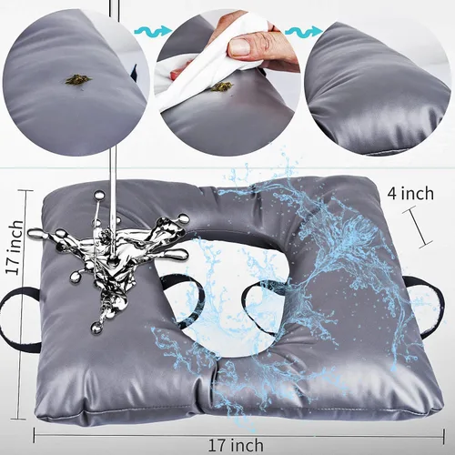 Miniatura 3 de MINIVON Cojín de asiento para mesita de noche, ajuste universal, cojín de asiento cómodo para ancianos, funda de asiento suave para asiento