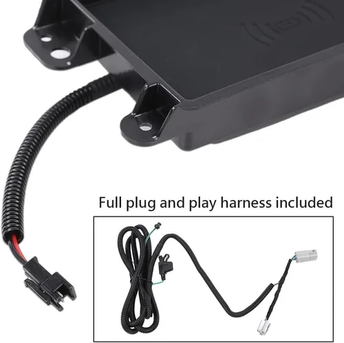 Miniatura 7 de CROSSDESIGN Kit de carga de teléfono inalámbrico compatible con camiones Ford F150 (consola completa) 2009-2014/todos los teléfonos compatibles