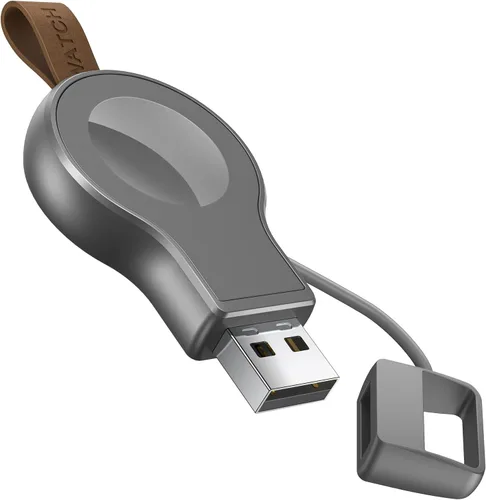 Miniatura 8 de Cargador inalámbrico para Apple Watch, cargador inalámbrico portátil, cargador inalámbrico de viaje, carga inalámbrica magnética compatible con Negro