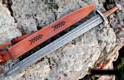 Miniatura 4 de Wilson Roy Acero de Damasco personalizado/espada/daga/espada celta 32 "espada de camping gladiosa de largo