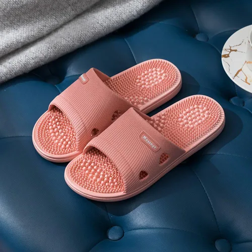 Miniatura 2 de Zapatillas de masaje de acupresión para fascitis plantar para mujeres, zapatillas de acupuntura para artritis, neuropatía, alivio del dolor
