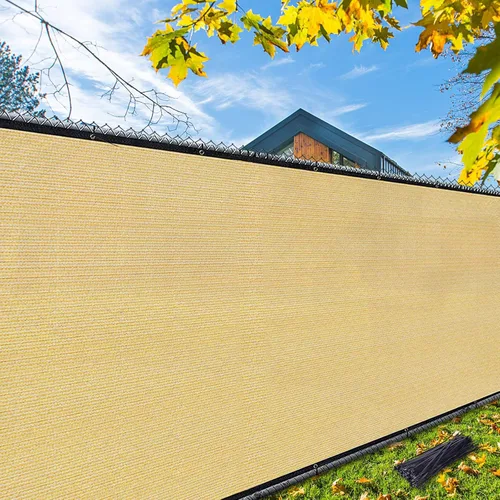 Miniatura 14 de iCover 3x10 pies de valla de pantalla de privacidad para balcón, cubierta de valla de barandilla resistente a los rayos UV para porche, terraza, Gris