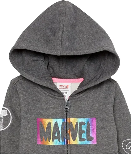 Miniatura 3 de Tienda Essentials Disney Marvel Star Wars Frozen Sudadera con capucha de forro polar con cremallera para niñas y niños pequeños