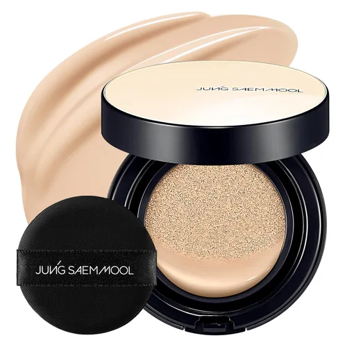 Miniatura 23 de JUNG SAEM MOOL [SPF] Cojín Esencial Skin Nuder (19 Pink Light) Recambio Incluido (0.98 Fl Oz) SPF50 Espectro Amplio Acabado Natural
