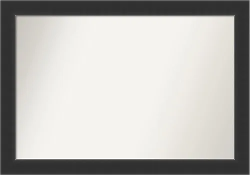 Miniatura 132 de Amanti Art Espejo personalizado, espejo de baño negro Astor, espejo de pared o espejo de tocador de baño sobre el fregadero (25 x 25 pulgadas)