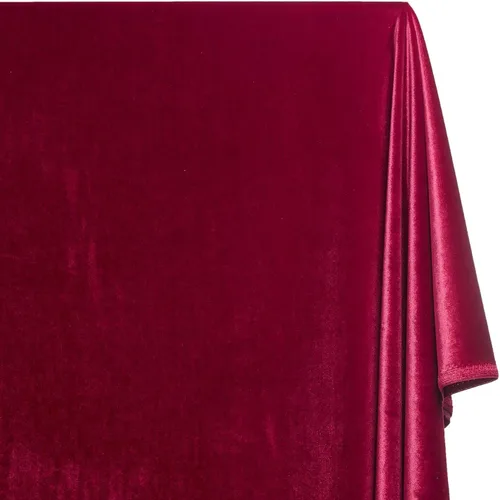 Miniatura 38 de Elástico tela 60" de ancho por el patio de terciopelo para disfraces de costura Apparel Craft Magenta