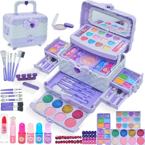 Miniatura 10 de Juegos de maquillaje para niñas – Maquillaje para niños de 8 a 12 años, Maquillaje para Niñas, kit de maquillaje de juego, los mejores juguetes